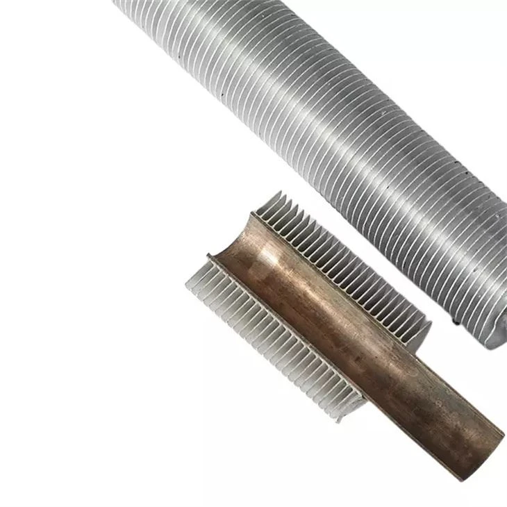 Tube à ailettes extrudé en aluminium