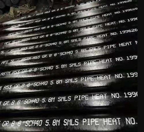 Tuyau en acier au carbone Astm A53 Gr A / B